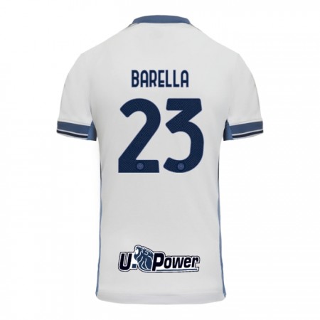 Koszulka Inter Mediolan Barella 23 Wyjazdowe 2024-25 Koszulki Piłkarskie Krótki Rękaw